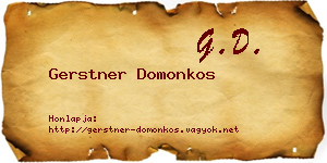 Gerstner Domonkos névjegykártya